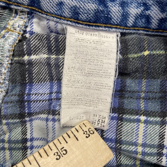 Carhartt Jeans Mens 30 x 32 Blue Denim Relaxed Fit Workwear Vintage Distressed - Picture 7 of 12